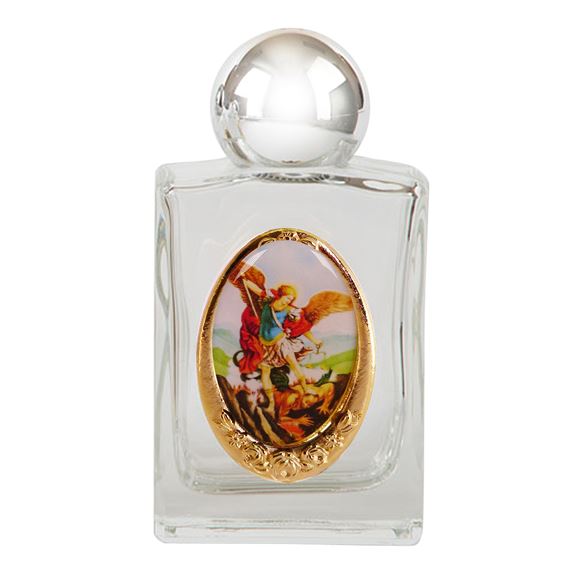 ST. MICHAEL HOLY WATER BOTTLE (GLASS)
